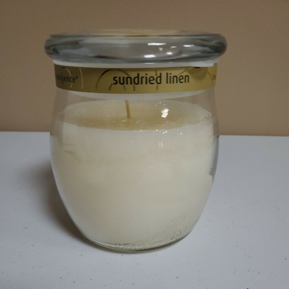 Sundried Linen Scented Jar Candle Candle-Lite True Indulgence 19 oz New